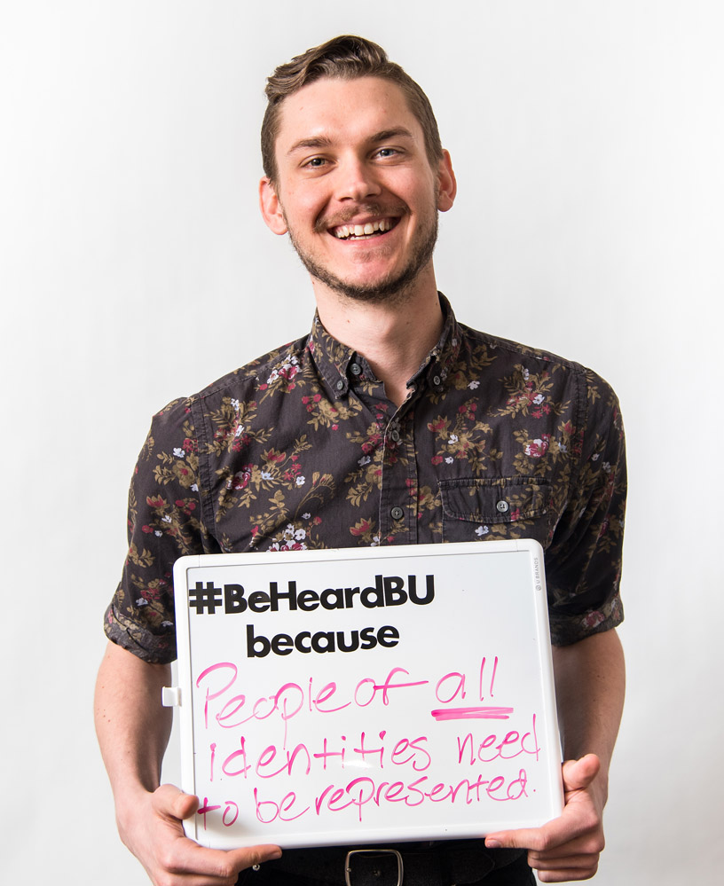 Sexual Assault Response and Prevention Center at BU holds their socil media campaign #BeHeardBU because as part of the national sexual misconduct survey., Boston ,MA Feb 1st, 2019