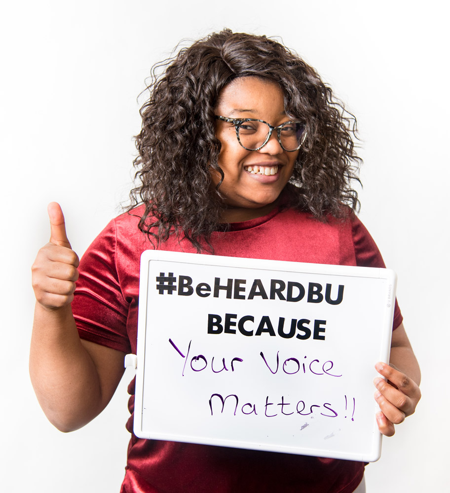 Sexual Assault Response and Prevention Center at BU holds their socil media campaign #BeHeardBU because as part of the national sexual misconduct survey., Boston ,MA Feb 1st, 2019